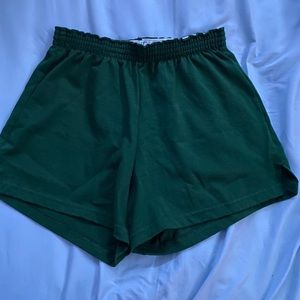 varsity brand green shorts